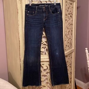 AMERICAN Eagle Stretch Artist denim blue jeans size 6 regular